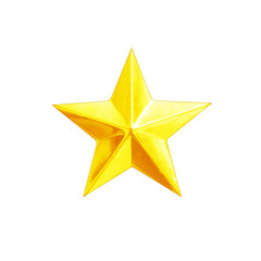 Obraz premium Złote gwiazdy na białym tle
