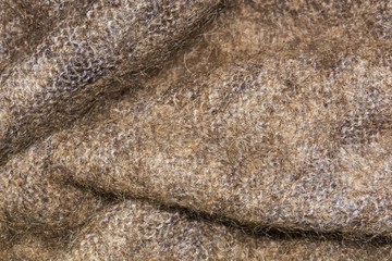 texture gray woolen fabric of mohair