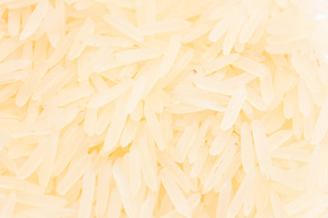 rice on a pile isolated on white background