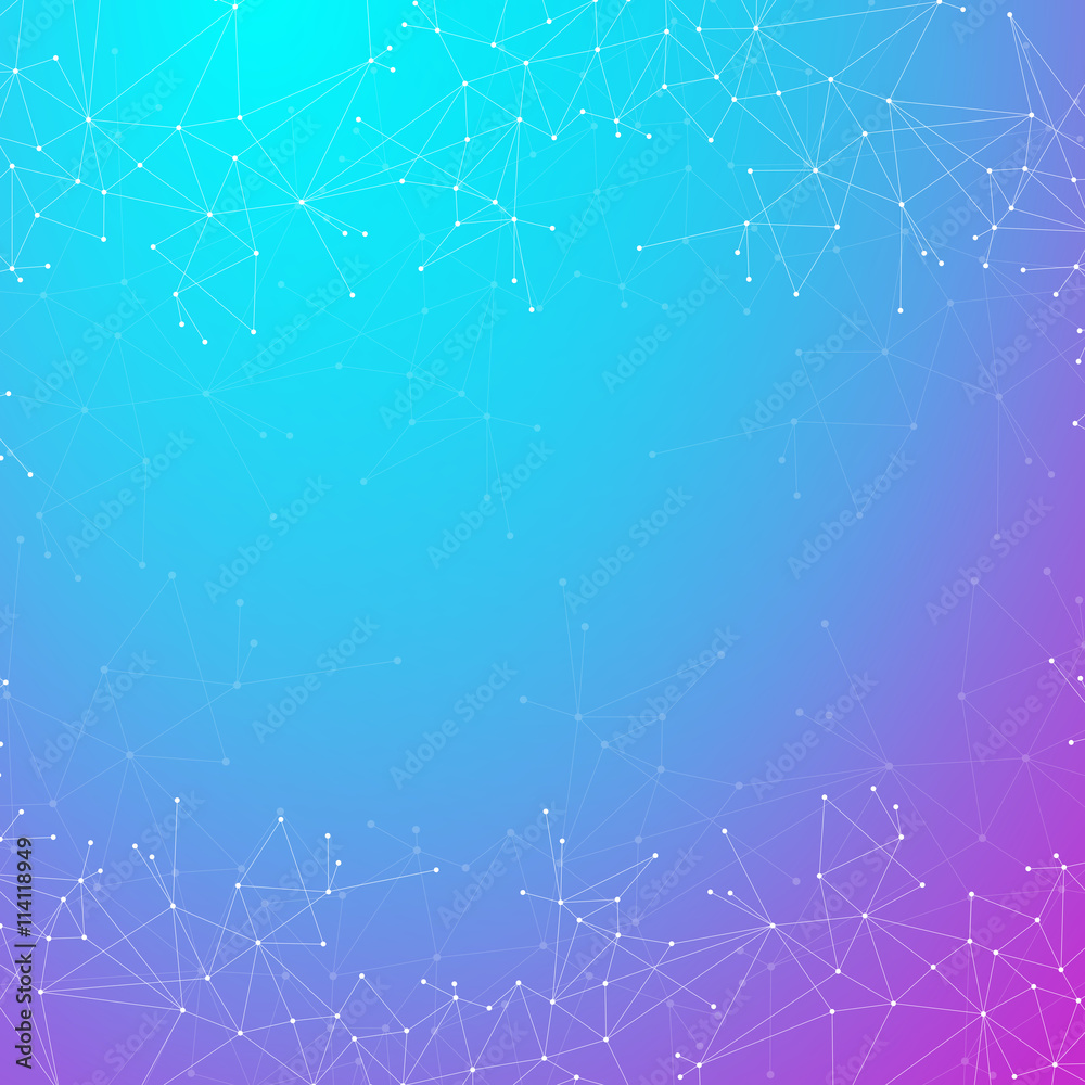 Aufkleber molecule structure. technology concept background. vector illustration