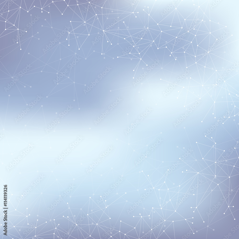 Aufkleber molecule structure. technology concept background. vector illustration
