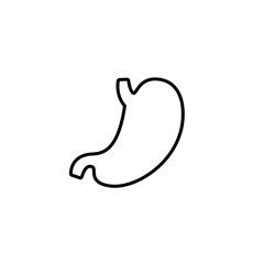 Flat vector human stomach icon
