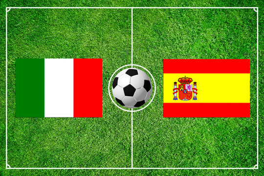 Italien gegen Spanien