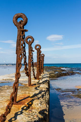 Fototapeta premium The canoe pool at Newcastle Ocean Baths, NSW Australia