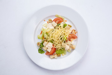 salad on the plate