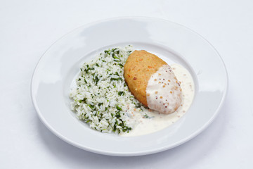 cutlet with rice