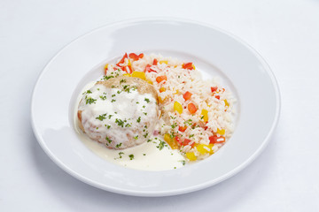 cutlet with rice