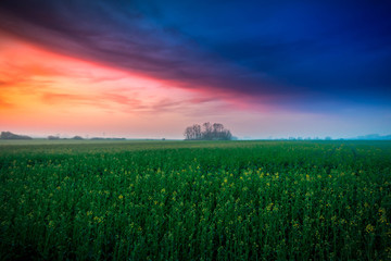 Seconds before sunrise