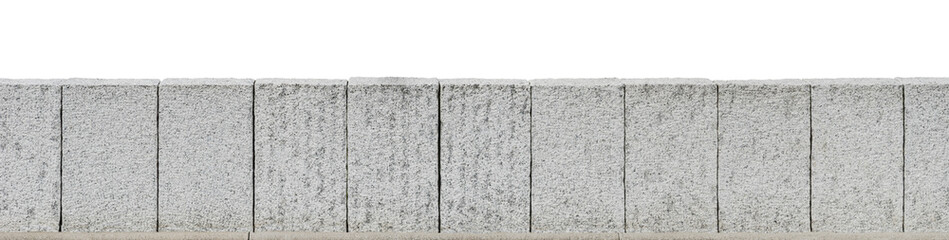 Moderne Palisaden aus massivem Granit als Banner - Modern palisades of solid granite as Banner
