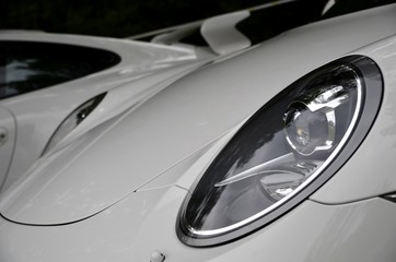 Car detail. Sports car. 