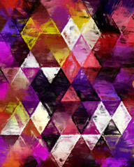 triangles painting, triangles impressionism, background geometry painting, impressionism geometry design, creative painting decoration, background impressionism pattern, 