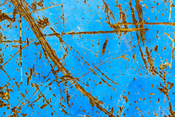 rust on blue metal