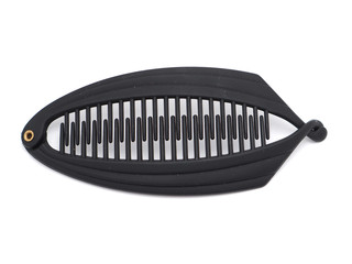 black hair clip on a white background