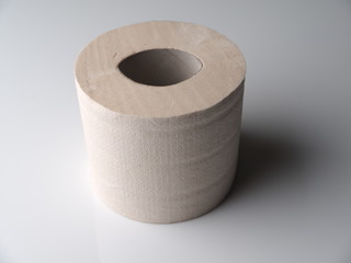 toilet paper on a light background