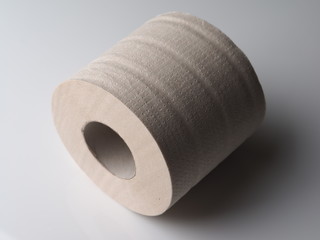toilet paper on a light background