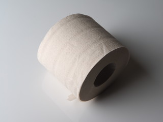 toilet paper on a light background