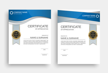 Fototapeta premium Certificate template, Certificate of appreciation. Vector