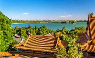 Naklejka premium Kunming Lake seen from the Summer Palace - Beijing