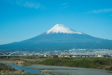 view of fuji mountain in Japan