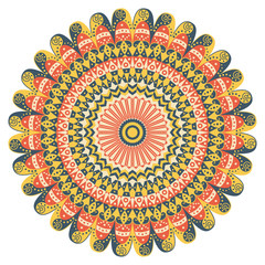 Round ethnic pattern