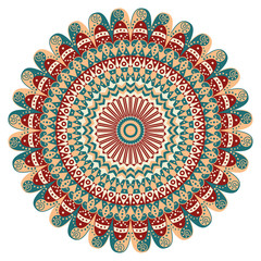 Round ethnic pattern