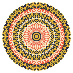 Round ethnic pattern