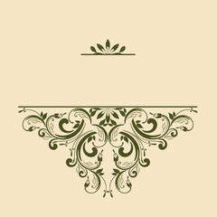 Ornamental pattern for invitations, greeting cards. Vector illustration
