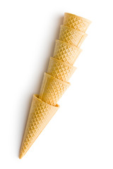 Sweet wafer cones.