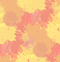 Seamless grunge texture with watercolor splashes. Vector element for your creativity