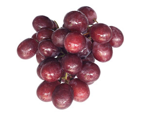 red grape isolated on white