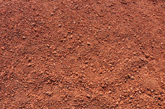 roter Sand auf Tennisplatz - Hintergrund