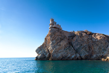 well-known castle Swallow's Nest near Yalta in Crimea