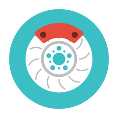 Brake Disc flat icon