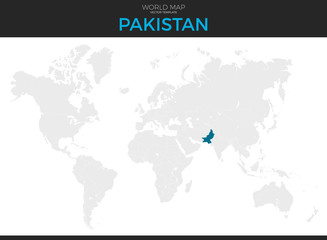 Islamic Republic of Pakistan Location Map