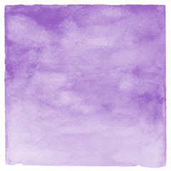 Fototapeta na wymiar Abstract violet watercolor on white background