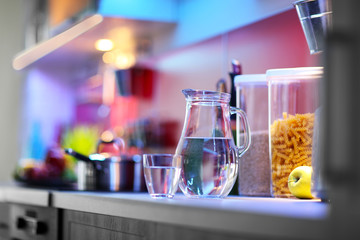 Modern kitchen interior with stove