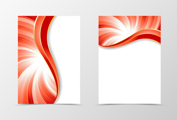 Flyer template vortex design