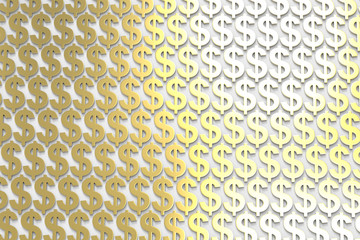 Money Making / US Dollar Currency Symbol / 3D Rendering