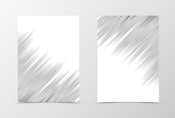 Grid flyer template design