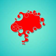 Colorful concept of the human brain