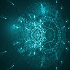 Abstract technological background