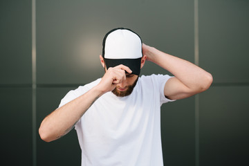 Baseball cap empty mock up