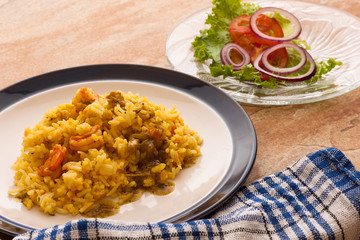 Stir Shrimp Pumpkin Rice