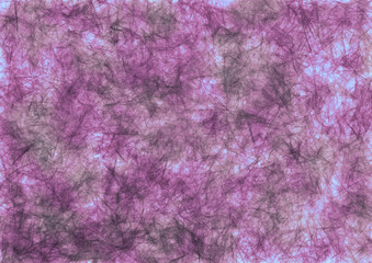 Abstract drawn grunge background in violet colors. Effect of crumpled paper. Horizontal banner. Series of Watercolor, Oil, Pastel, Chalk and Inc Backgrounds.