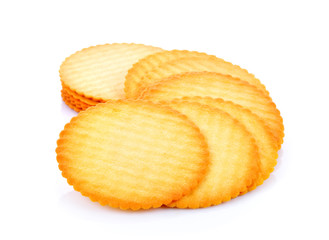 biscuits on white background