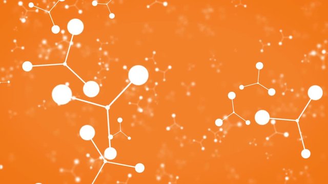 medical bright abstract atom particle background
