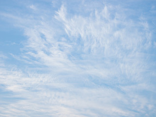 Blue sky with the white cloud background