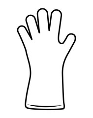 Glove icon. Gardening design. Vector graphic 