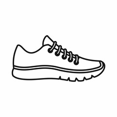 Sneakers icon, outline style