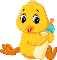 illustration of Cute chicken cartoon